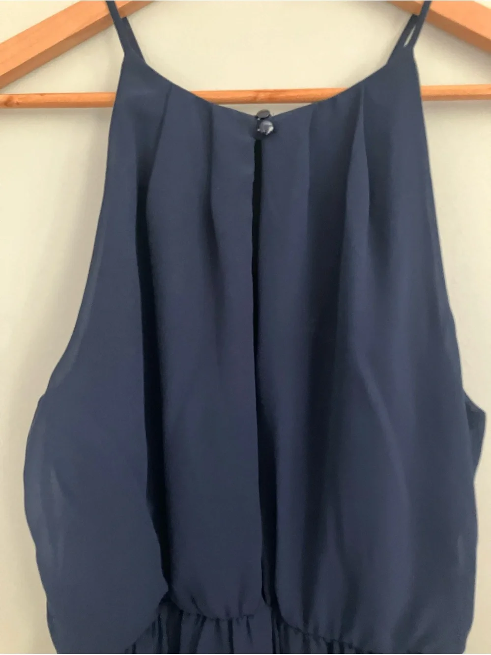 LUSH Navy Blue Fit and Flare Light Weight Tank Dress Size S